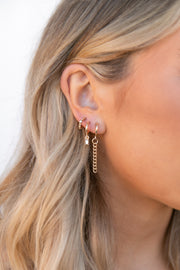 ACCESSORIES @Layou 3pk Earrings - Gold