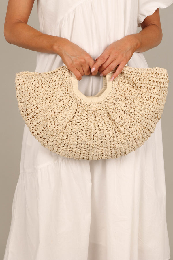 ACCESSORIES @Luna Straw Bag - Natural