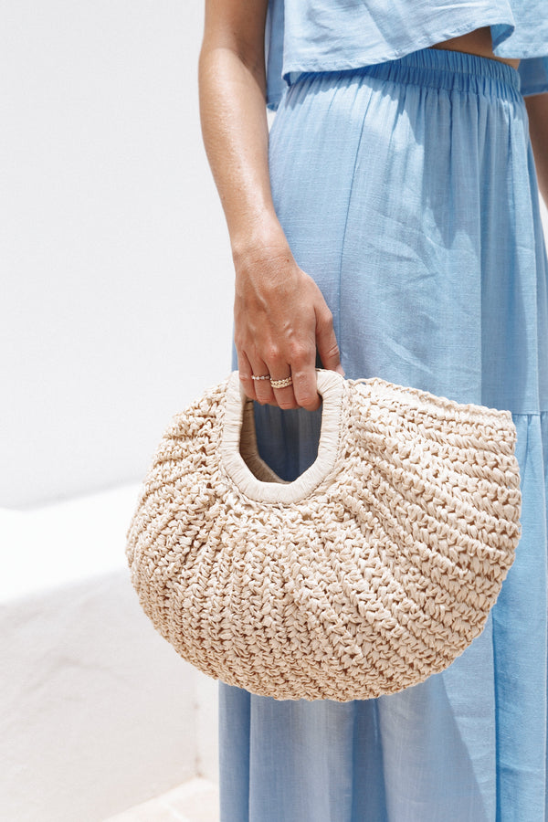 ACCESSORIES Luna Straw Bag - Natural