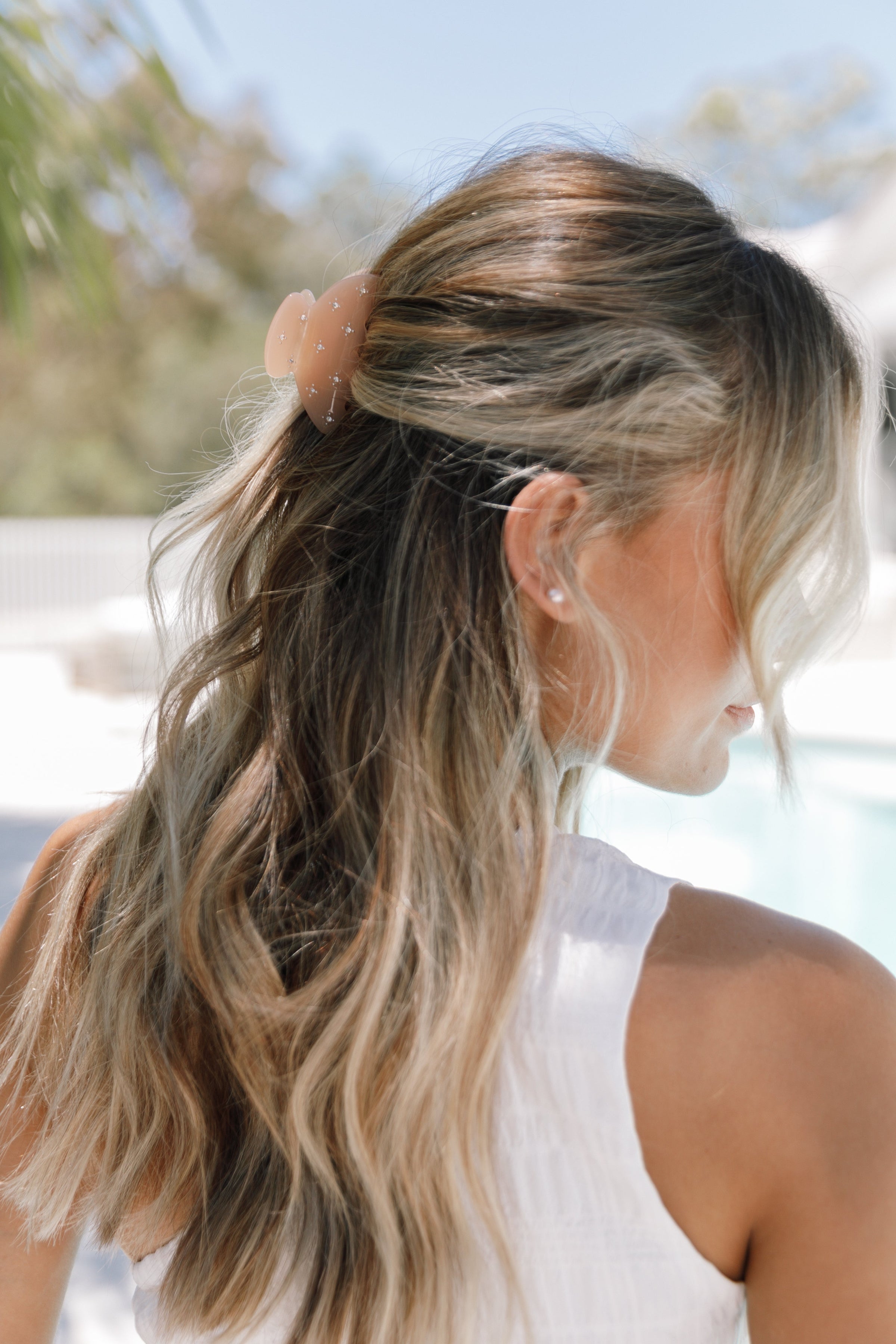 ACCESSORIES @Millie Hair Clip - Apricot