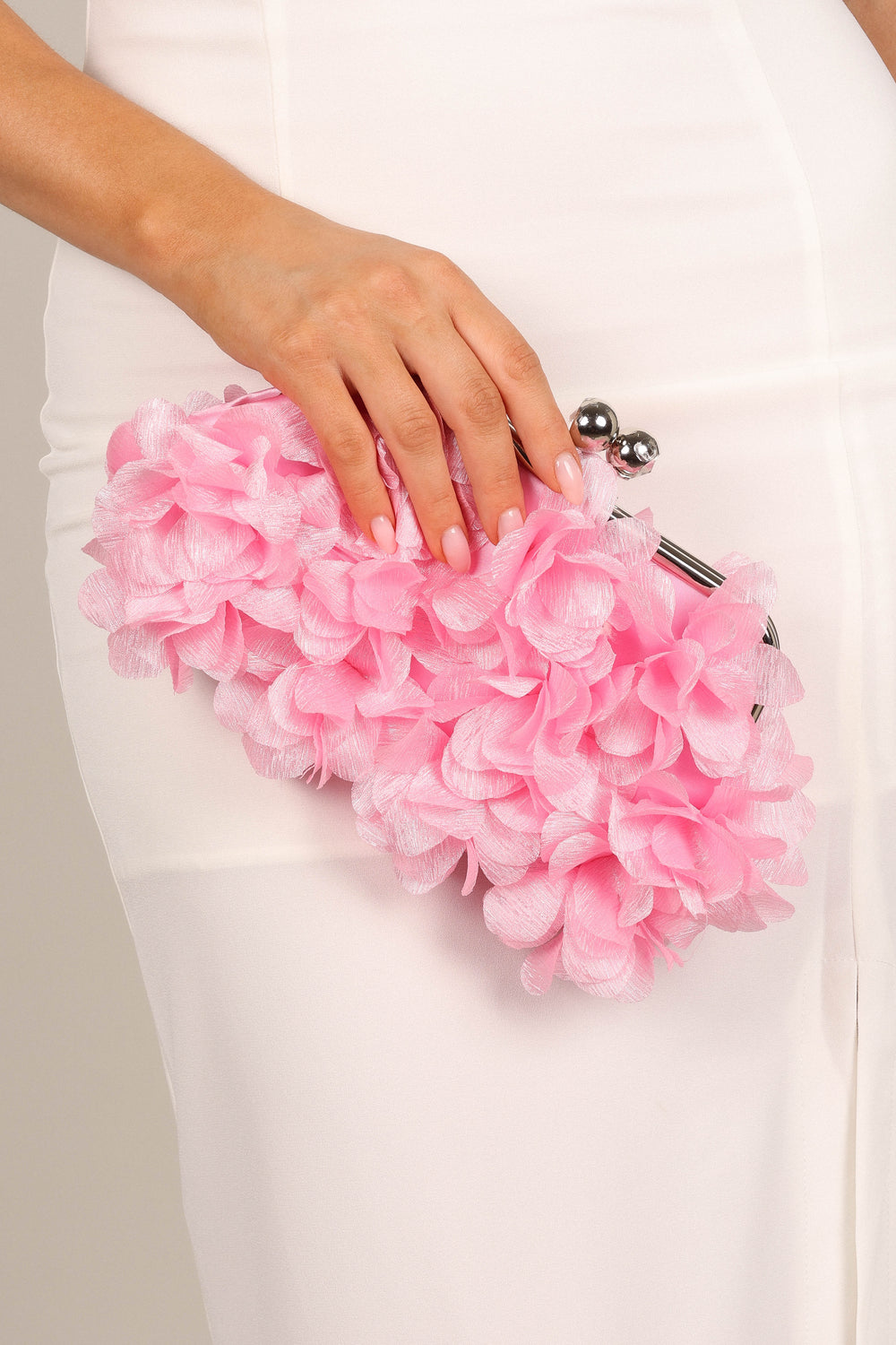 ACCESSORIES @Mon Amour Floral Clutch - Pink