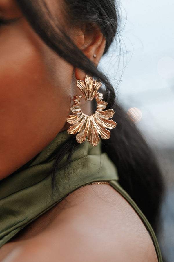 ACCESSORIES @Pixie Statement Earrings - Gold