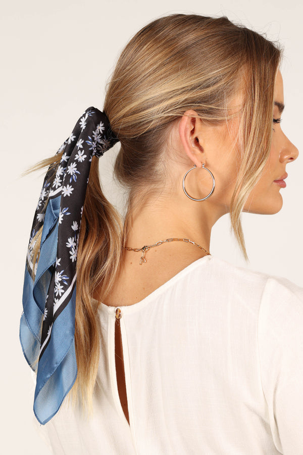 ACCESSORIES @Vanessa Hair Scarf - Dark Floral