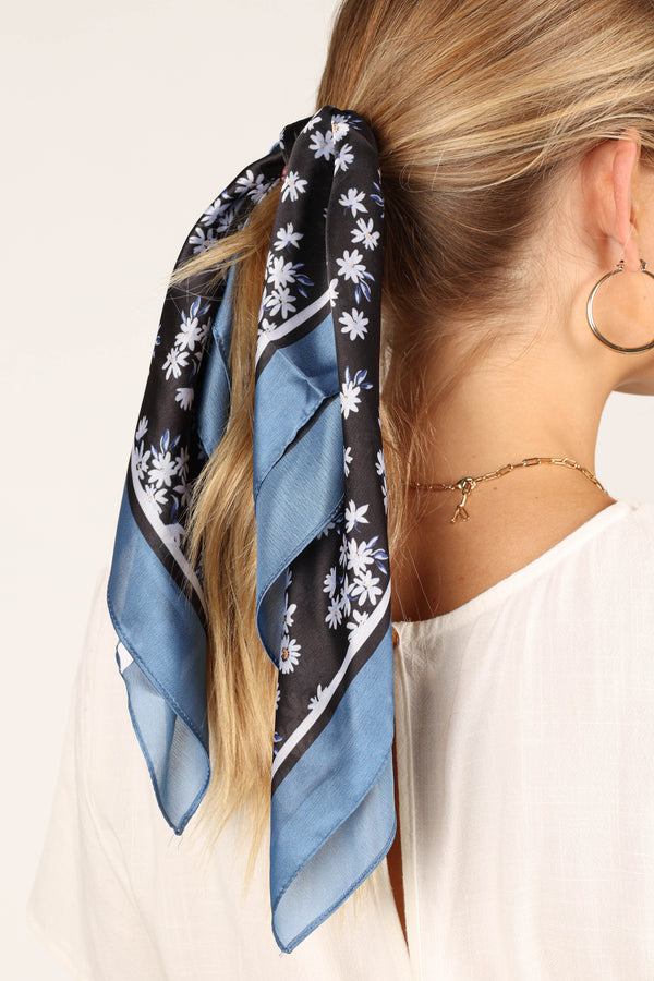 ACCESSORIES @Vanessa Hair Scarf - Dark Floral