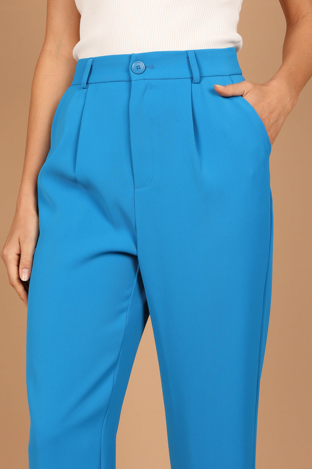 BOTTOMS @Baxley Tailored Pants - Blue (waiting on bulk)