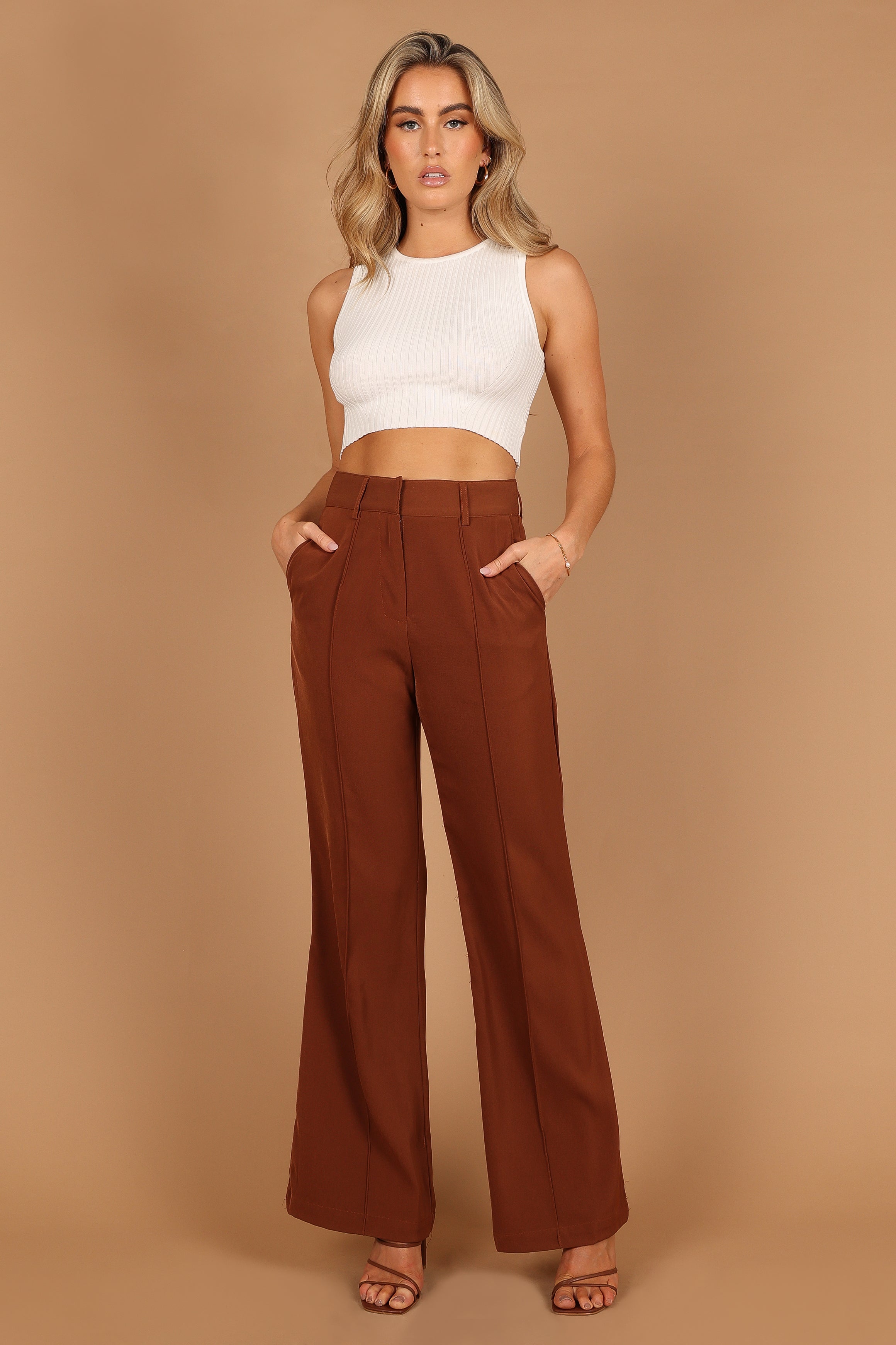 BOTTOMS @Burland Pant - Brown