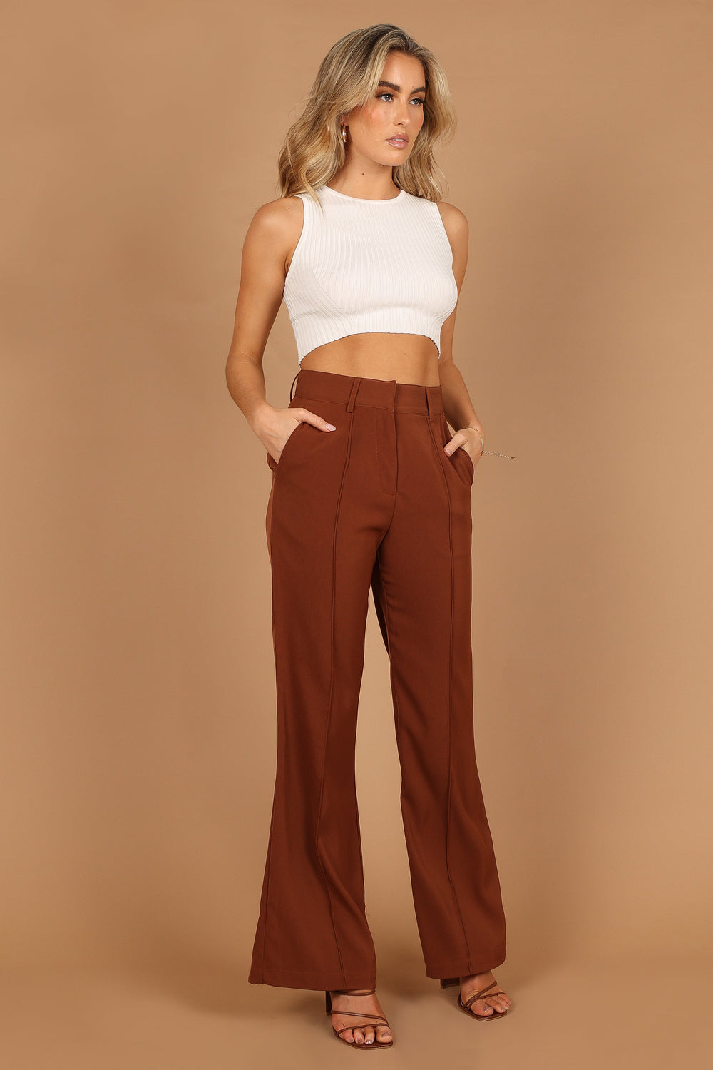 BOTTOMS @Burland Pant - Brown