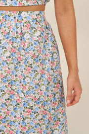BOTTOMS Fleur Skirt - Blue Floral