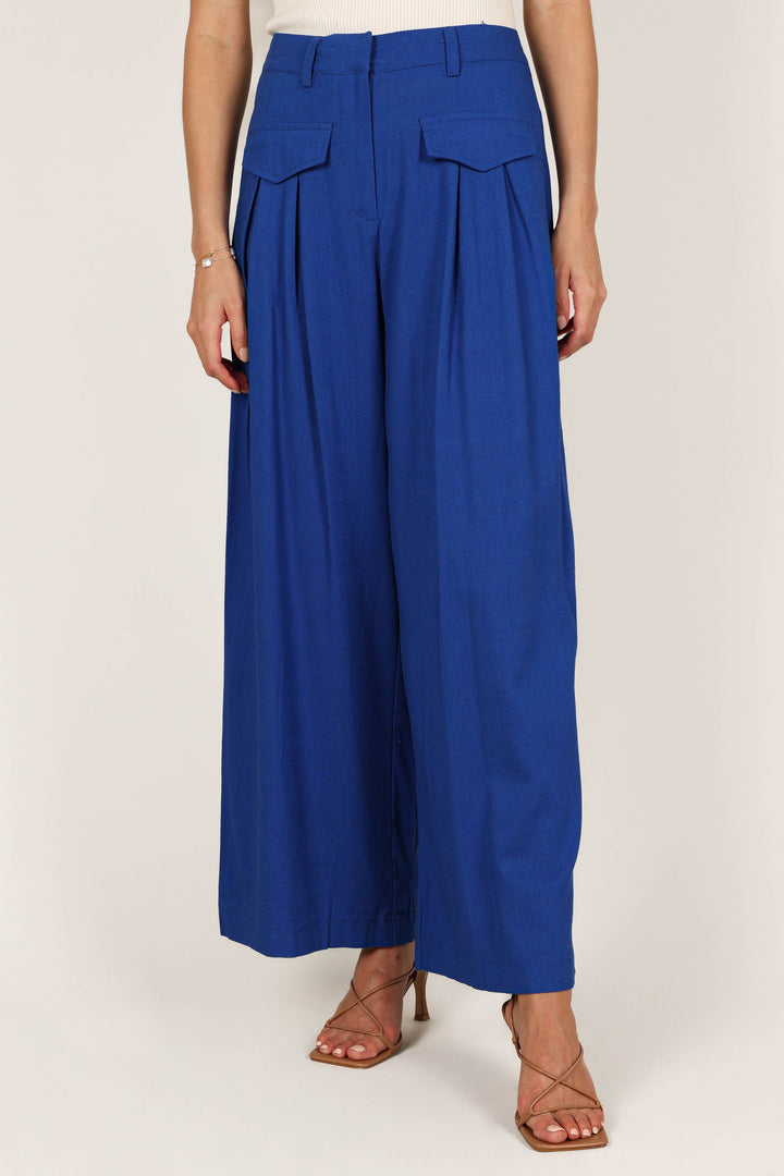 Joanie Wide Leg Pants Blue Petal & Pup