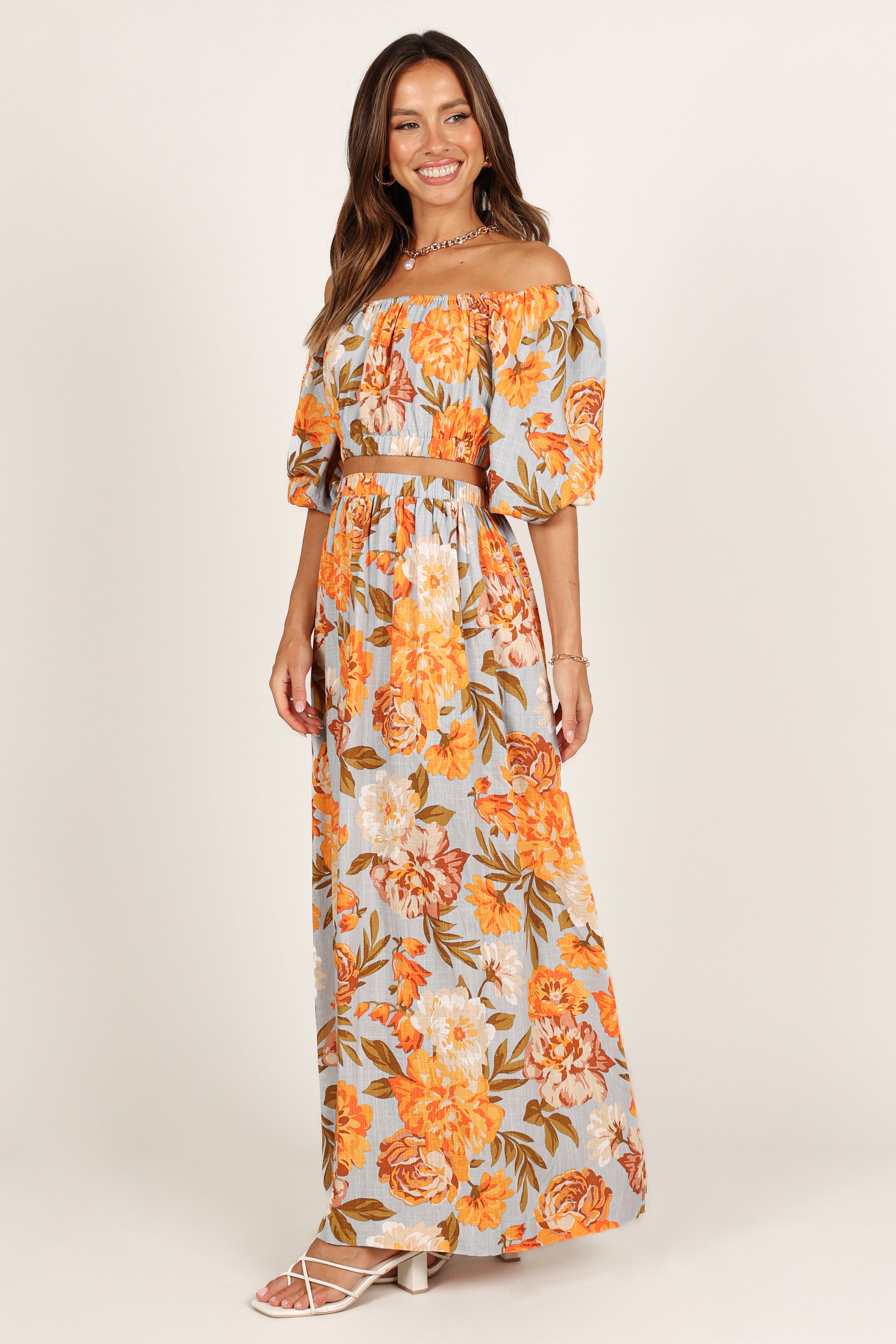 BOTTOMS Kiara Maxi Skirt - Pale Blue