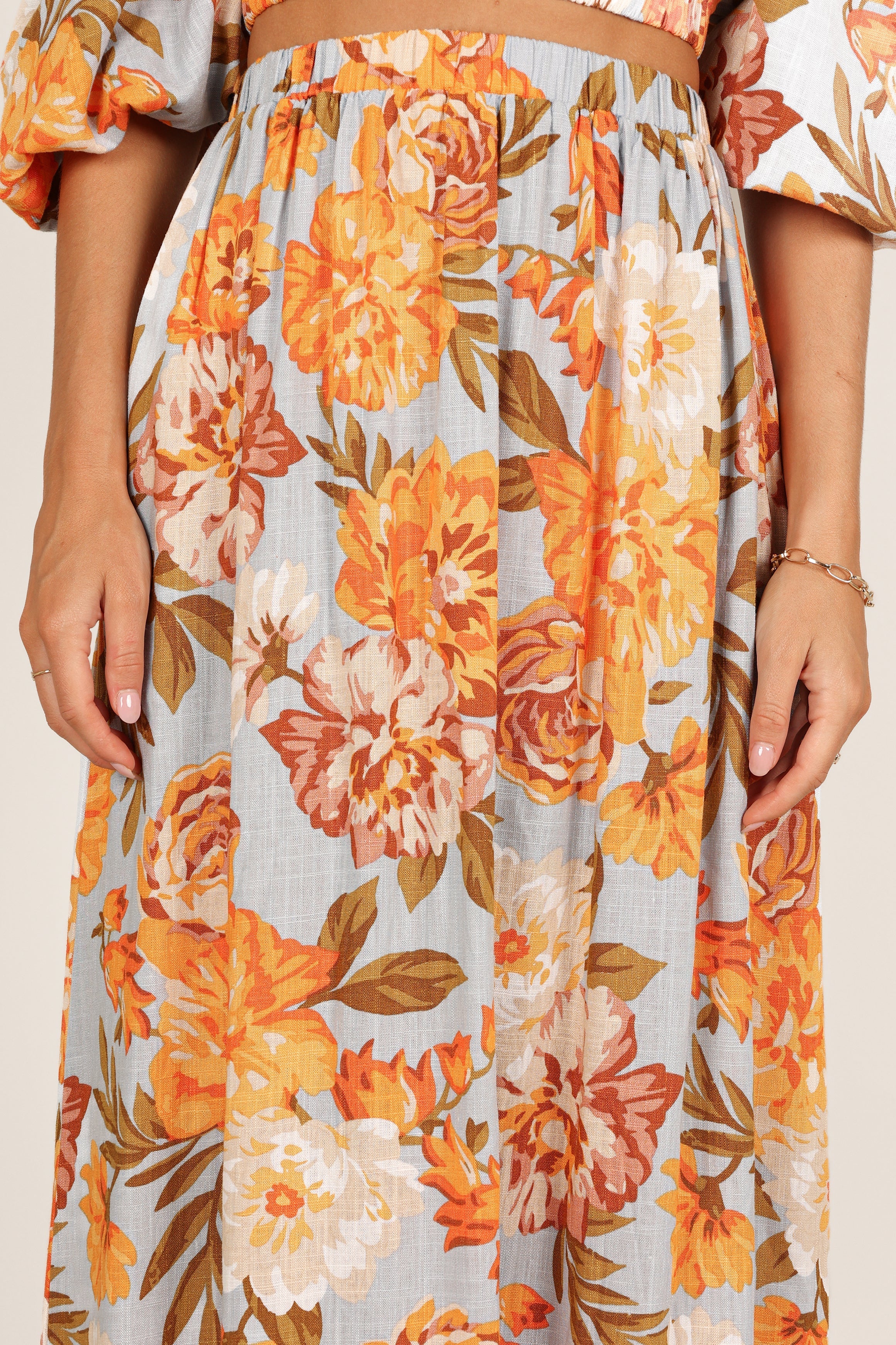 BOTTOMS Kiara Maxi Skirt - Pale Blue