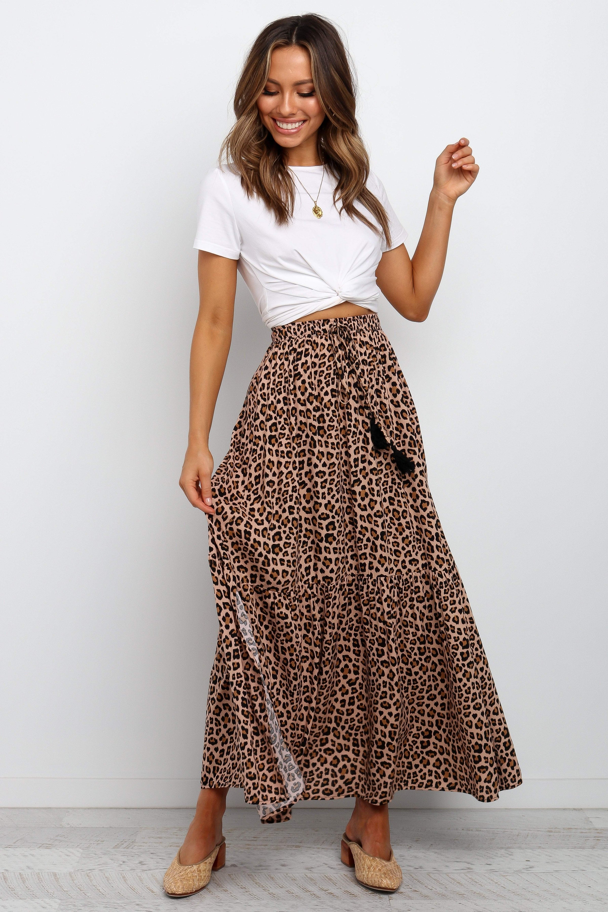 BOTTOMS Lauriel Skirt - Tan L