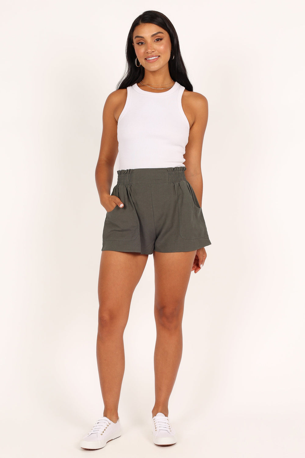 BOTTOMS @Maggie Shorts - Olive