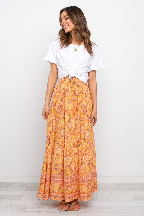 BOTTOMS Nyasa Skirt - Orange