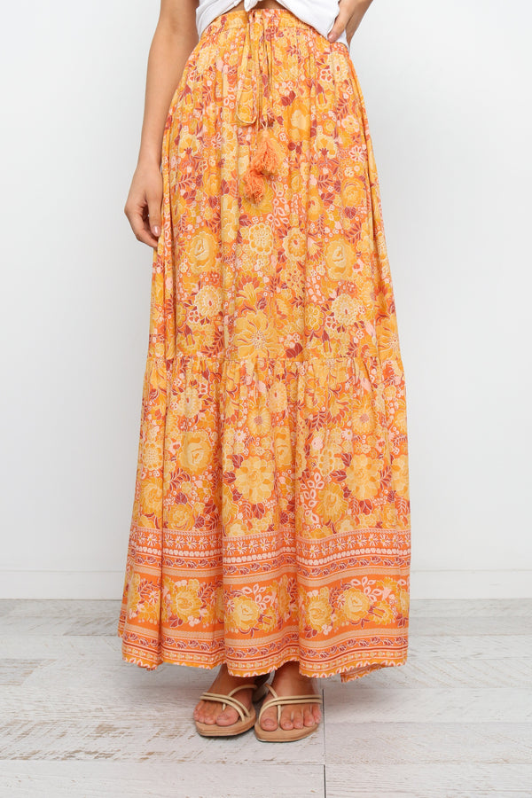 BOTTOMS Nyasa Skirt - Orange