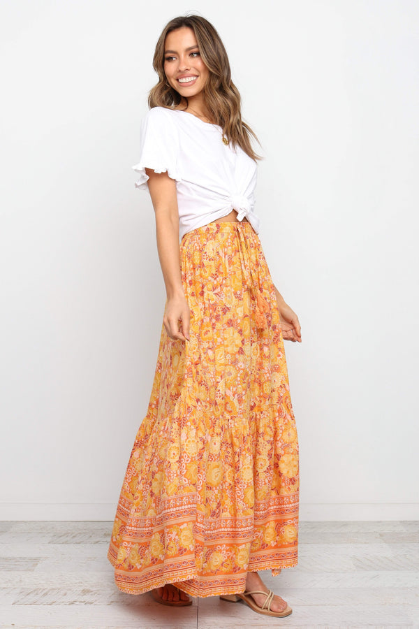 BOTTOMS Nyasa Skirt - Orange