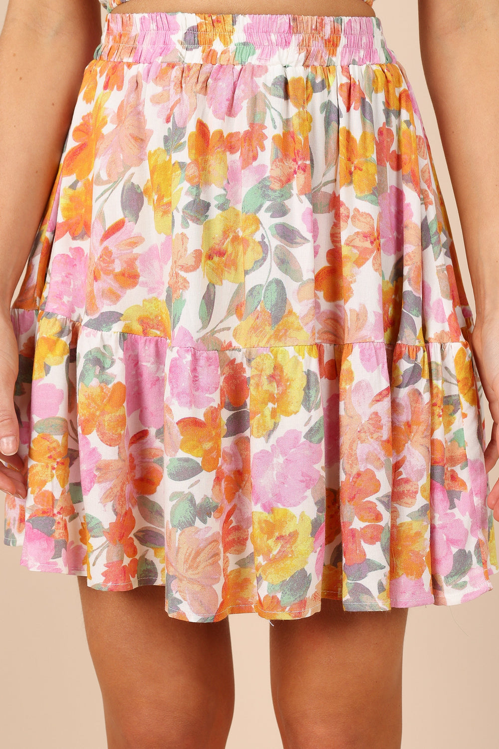 BOTTOMS Raffael Mini Skirt - Pink Floral