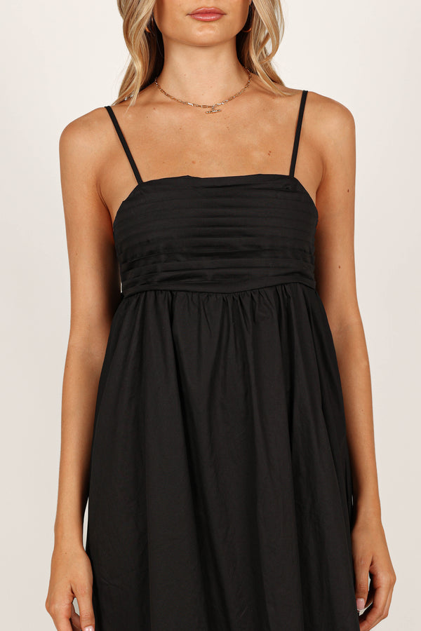 DRESSES @Alice Bow Back Midi Dress - Black