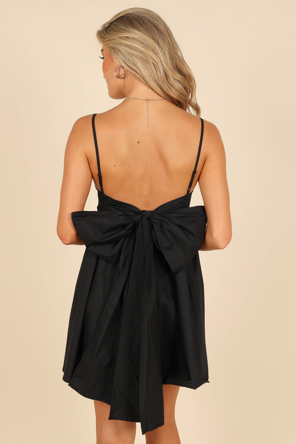 DRESSES @Alice Bow Back Mini Dress - Black (waiting on bulk)