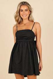 DRESSES @Alice Bow Back Mini Dress - Black (waiting on bulk)