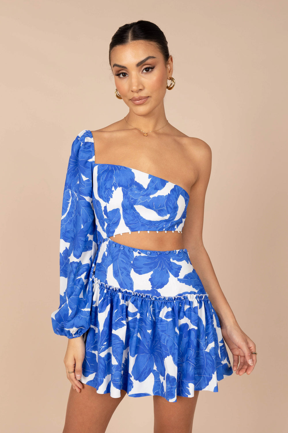 DRESSES @Aliyah Mini Dress - Blue Floral (waiting on bulk)
