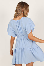 DRESSES Aminah Mini Dress - Powder Blue