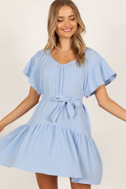 DRESSES Aminah Mini Dress - Powder Blue