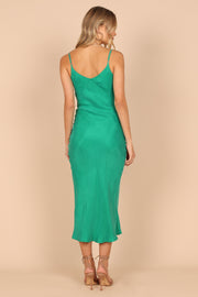 DRESSES @Amore Midi Slip Dress - Green (waiting on bulk)