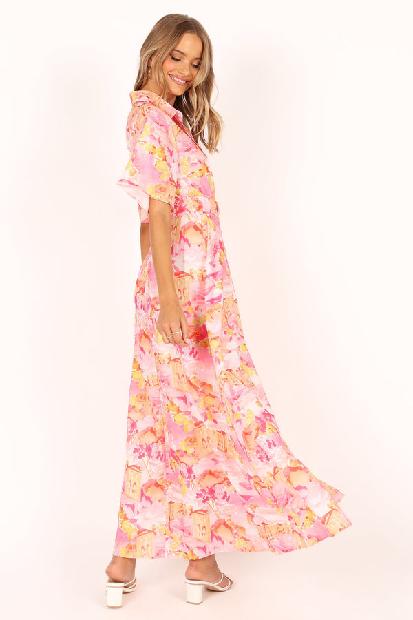 DRESSES @Arianna Maxi Dress - Pink Scenic