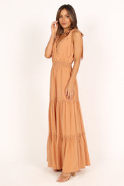 DRESSES Athena Tiered Maxi Dress - Orange