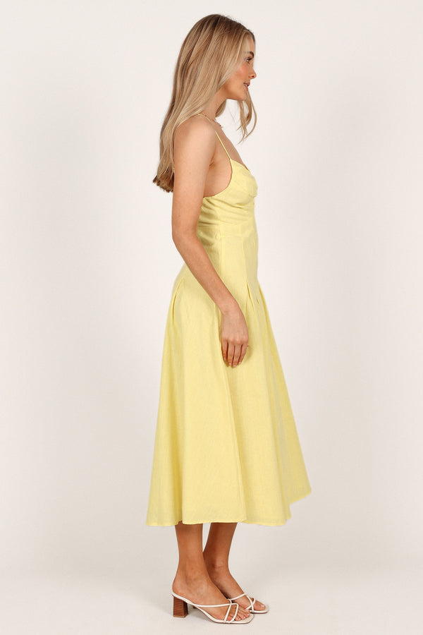 DRESSES Barb Midi Dress - Yellow