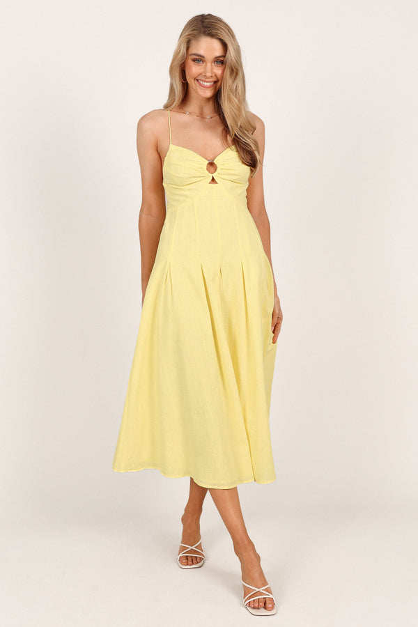 DRESSES Barb Midi Dress - Yellow