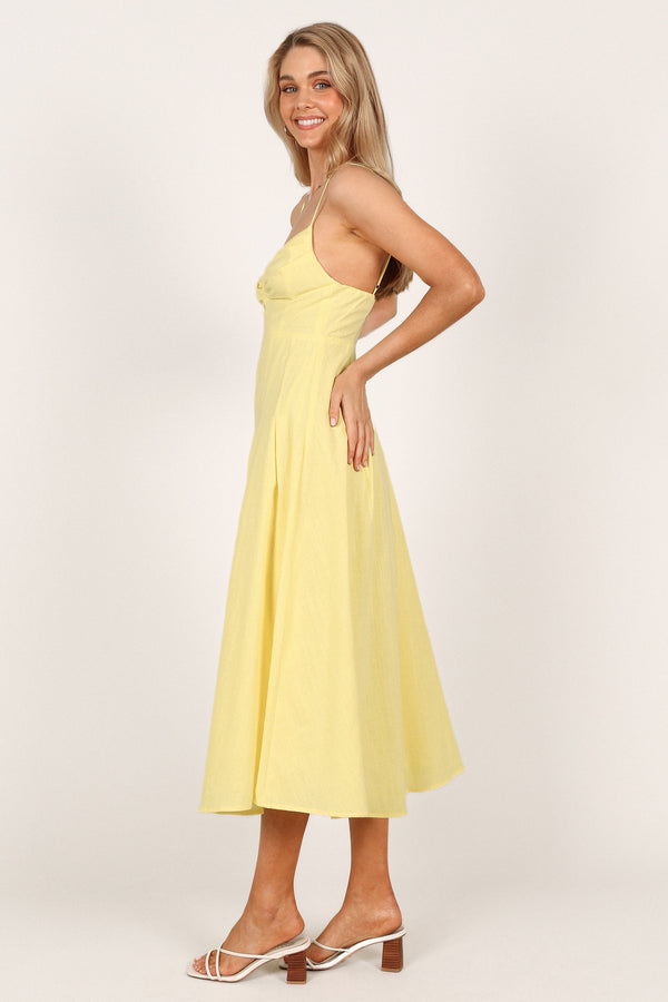 DRESSES Barb Midi Dress - Yellow