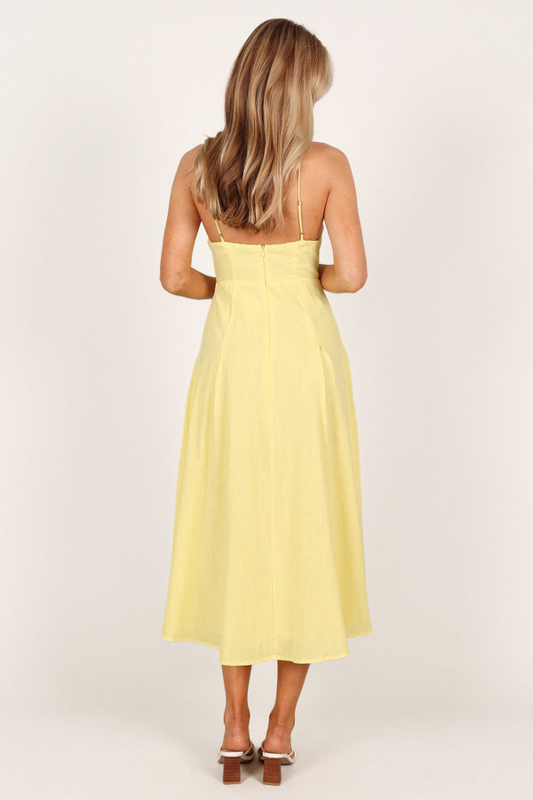 DRESSES Barb Midi Dress - Yellow