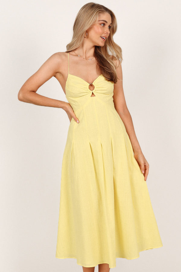 DRESSES Barb Midi Dress - Yellow