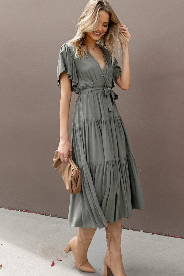 DRESSES Barker Dress - Olive