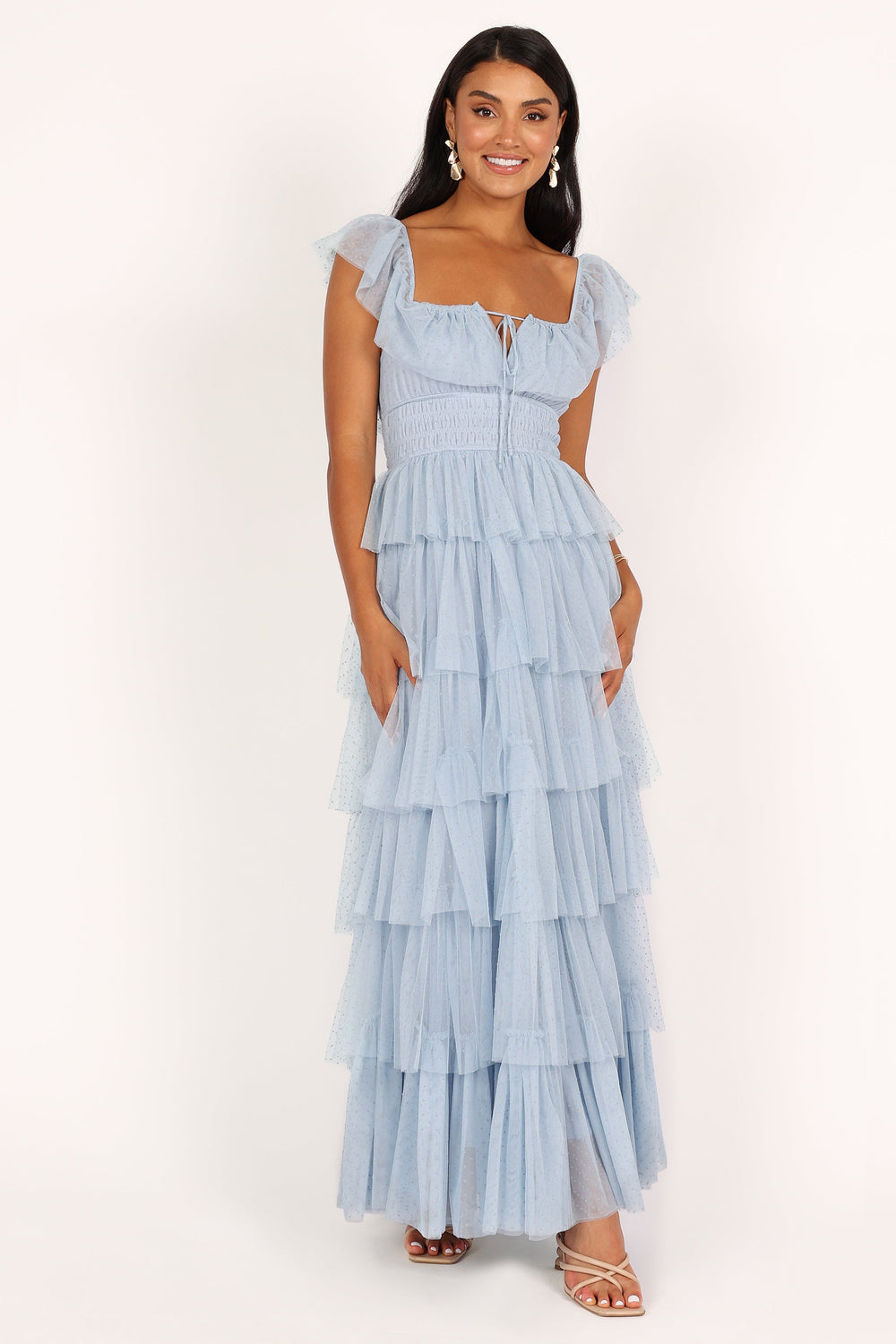DRESSES @Belle Maxi Dress - Blue