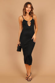 DRESSES @Benita Midi Dress - Black