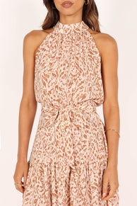 DRESSES @Bindi Maxi Dress - Animal Print