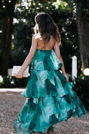 DRESSES Bloom Strapless Maxi Dress - Green Floral