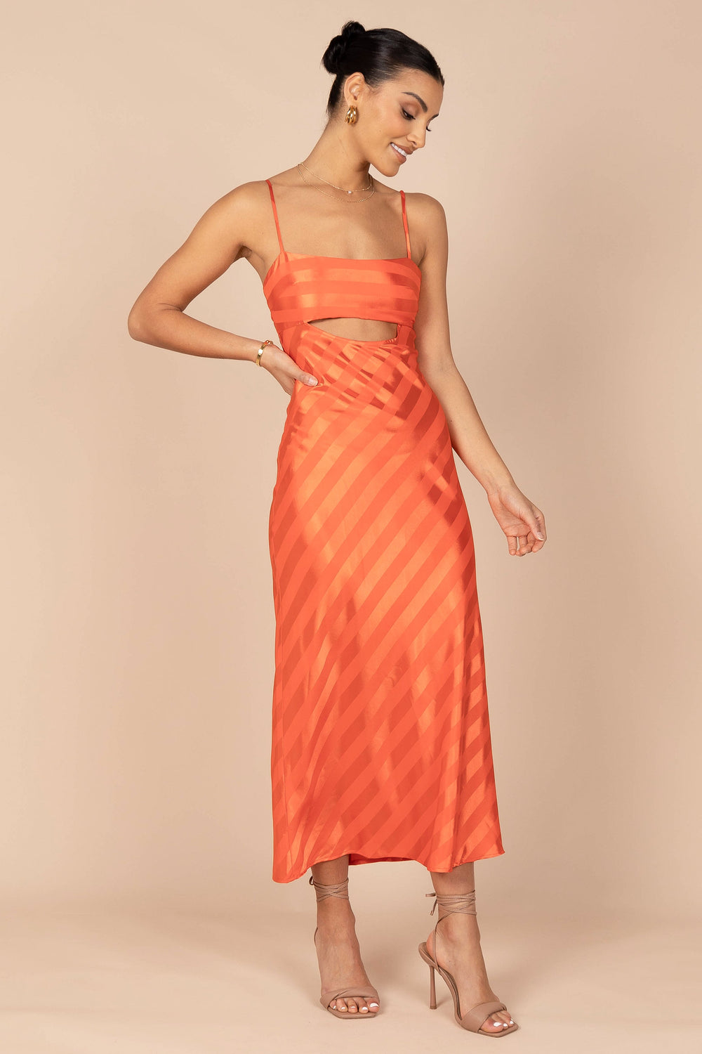 DRESSES @Braxton Slip Dress - Orange