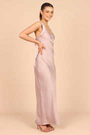 DRESSES @Carnation Cross Back Maxi Dress - Lilac
