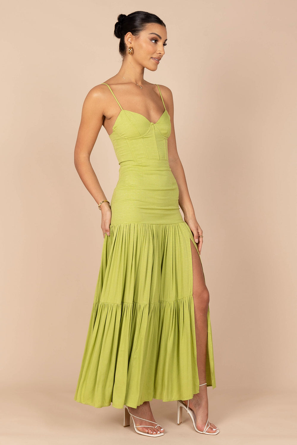 Dixie Maxi Dress Green Petal & Pup
