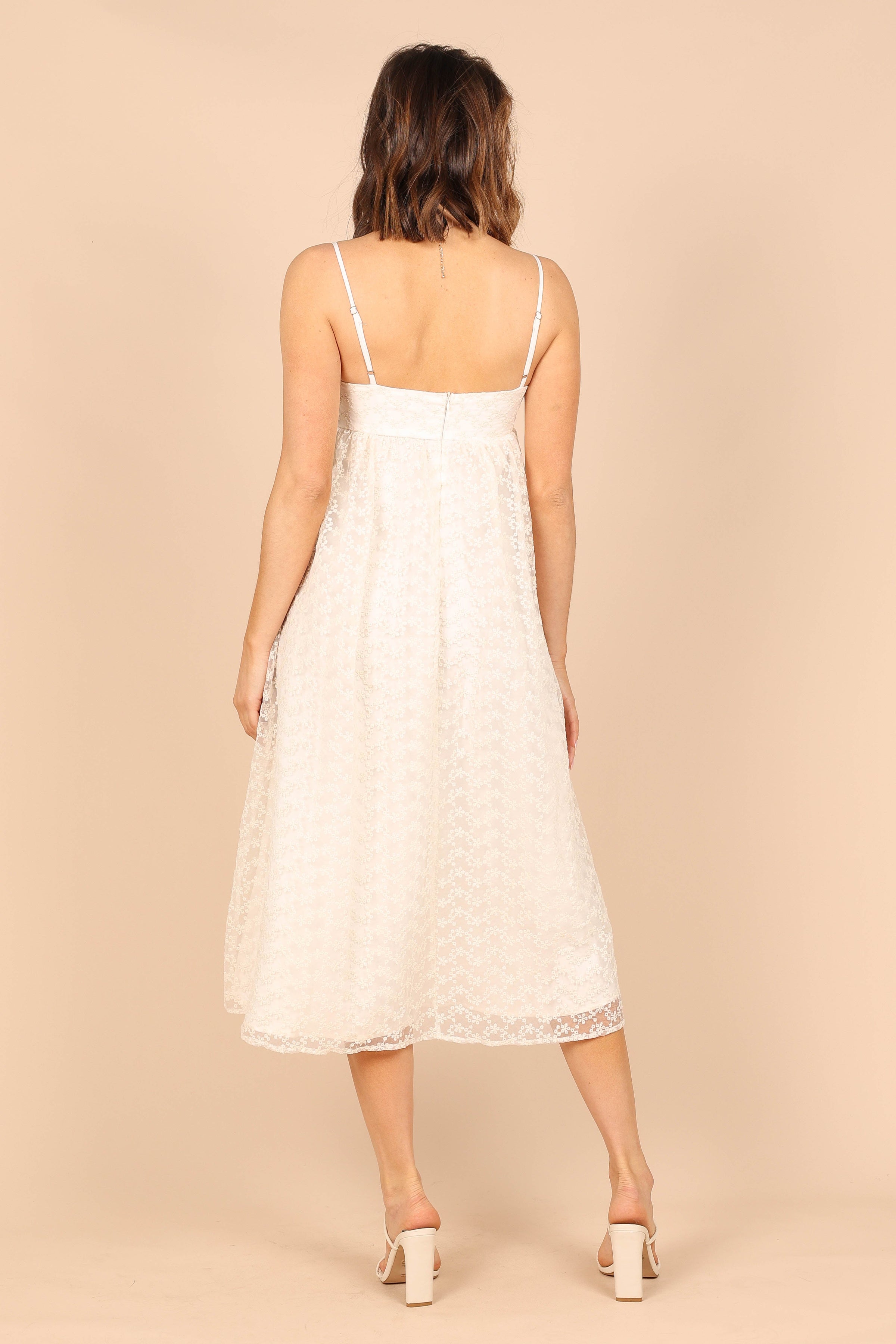 DRESSES @Fleaur Midi Dress - Beige