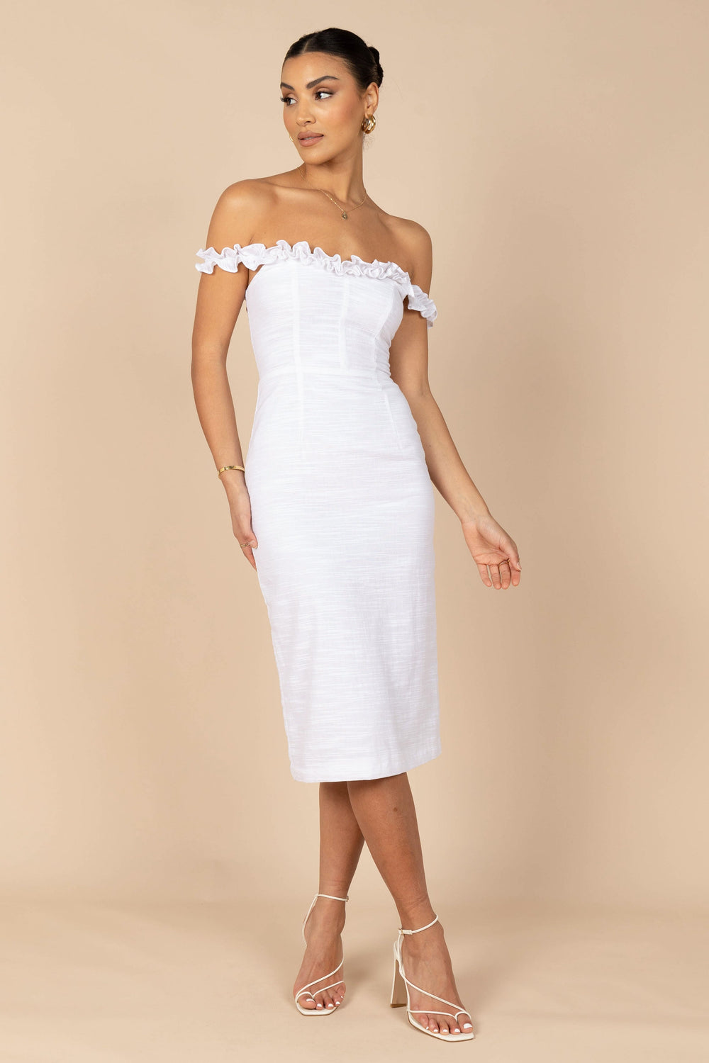 Shop Formal Dress - Florez Dress - White fifth image