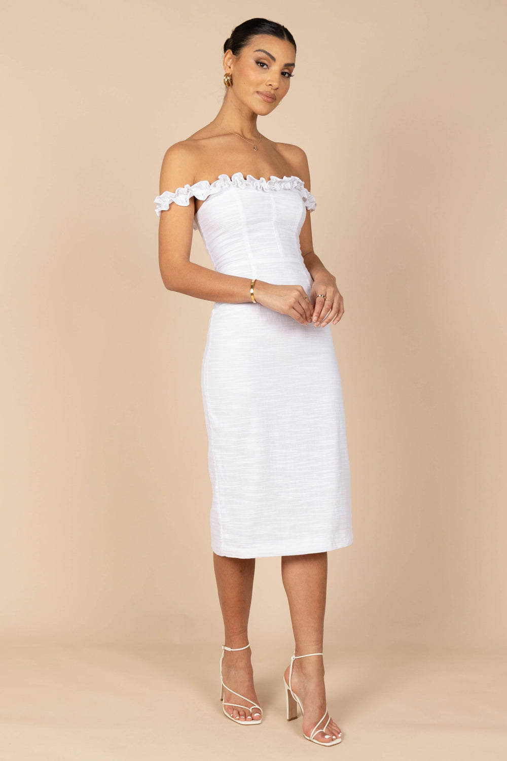 Shop Formal Dress - Florez Dress - White sixth image