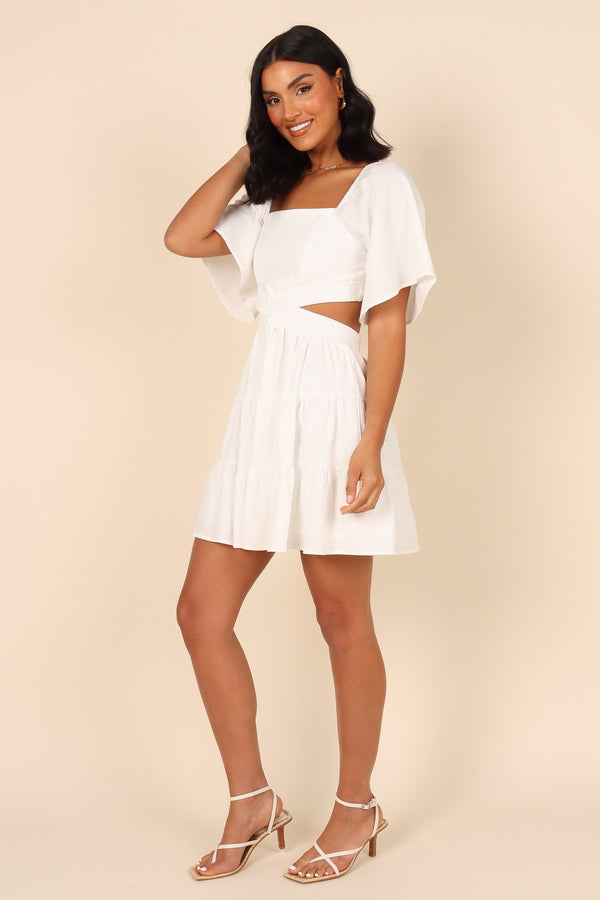 DRESSES Jordyn Cut Out Mini Dress - White