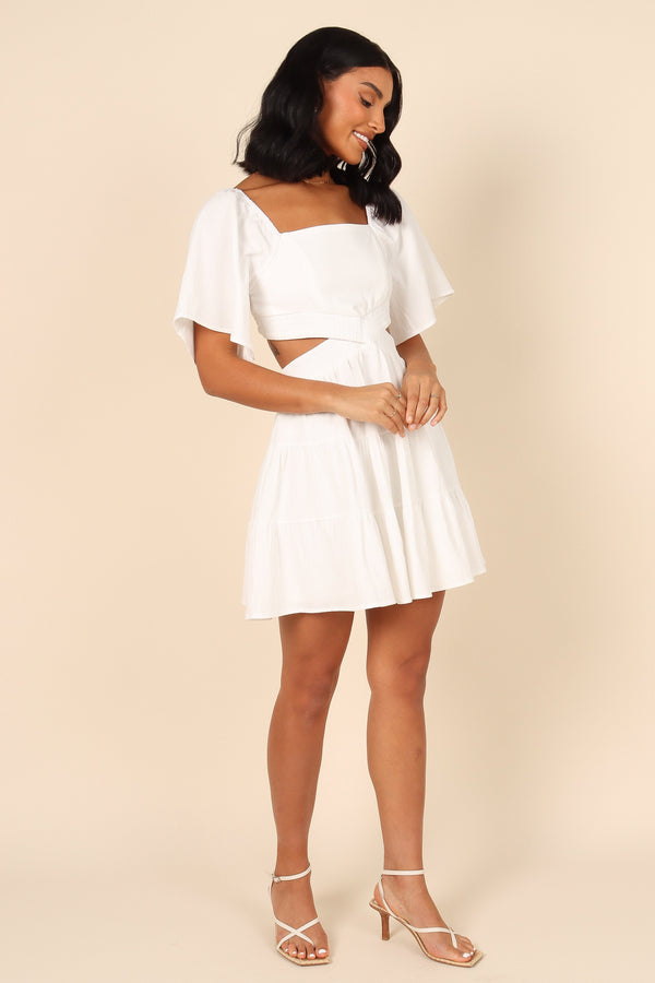 DRESSES Jordyn Cut Out Mini Dress - White