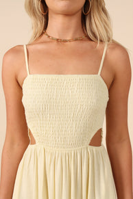 DRESSES @Joslyn Midi Dress - Yellow