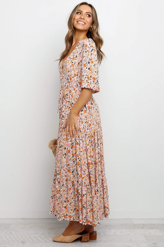 Kelda Dress - Beige - Petal & Pup
